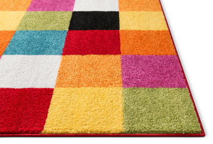 Starbright Bright Square Multi Kids Rug 0953