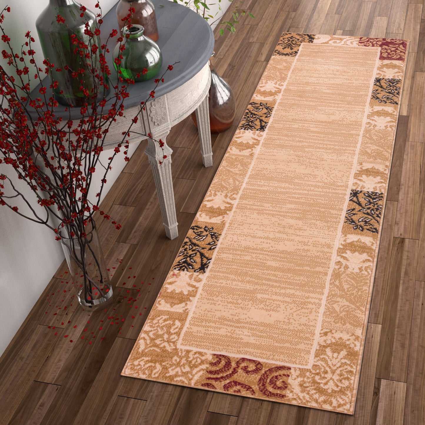 Damask Ivory Transitional Rug 1952