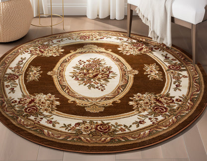 Timeless Le Petit Palais Simmar Chocolate Rug 3639