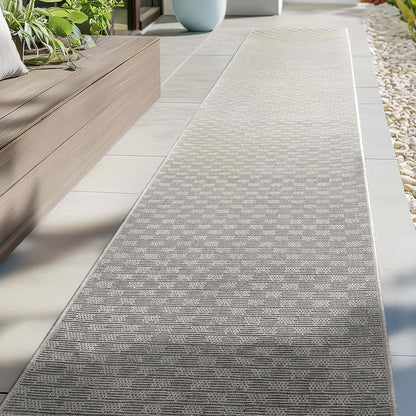 Alto Textures Ivory/Grey Roll Runner AL-308