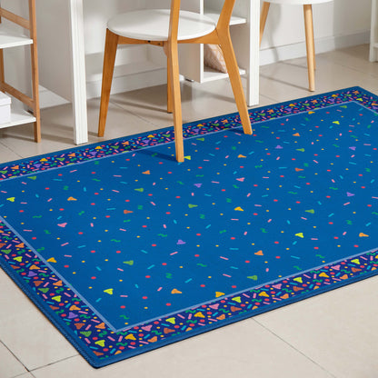 Crayola Confetti Blue Rug CRA-06A