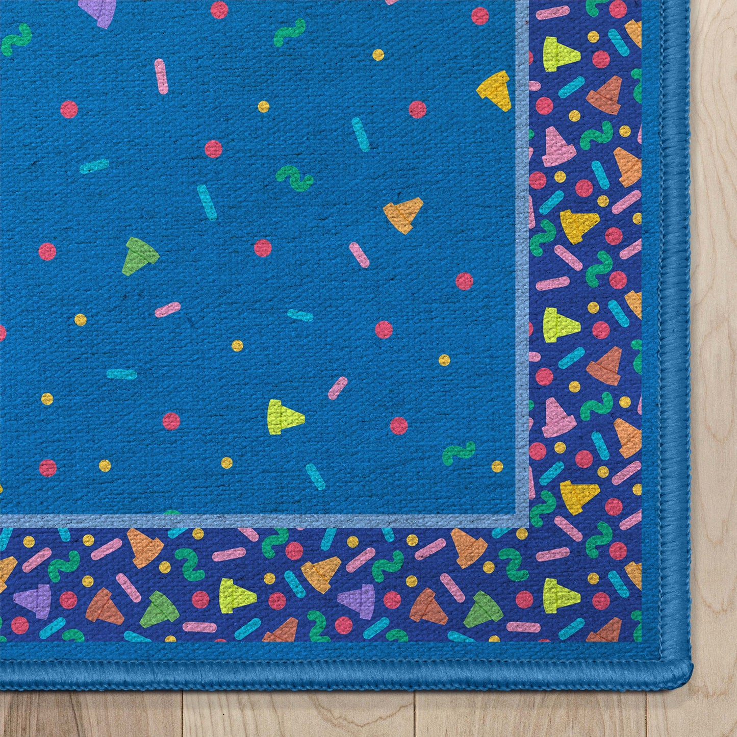 Crayola Confetti Blue Rug CRA-06A