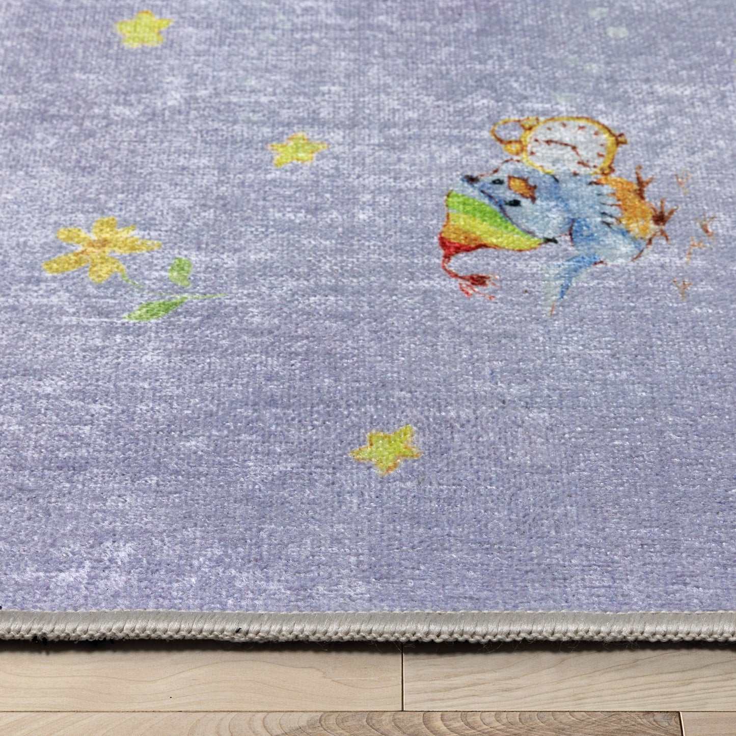 Care Bears Sailing On Clouds Lavendar Rug CRB-05A