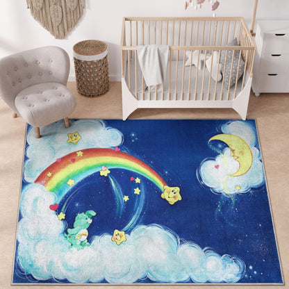 Care Bears Wish Bear and the Moon Blue Rug CRB-06A