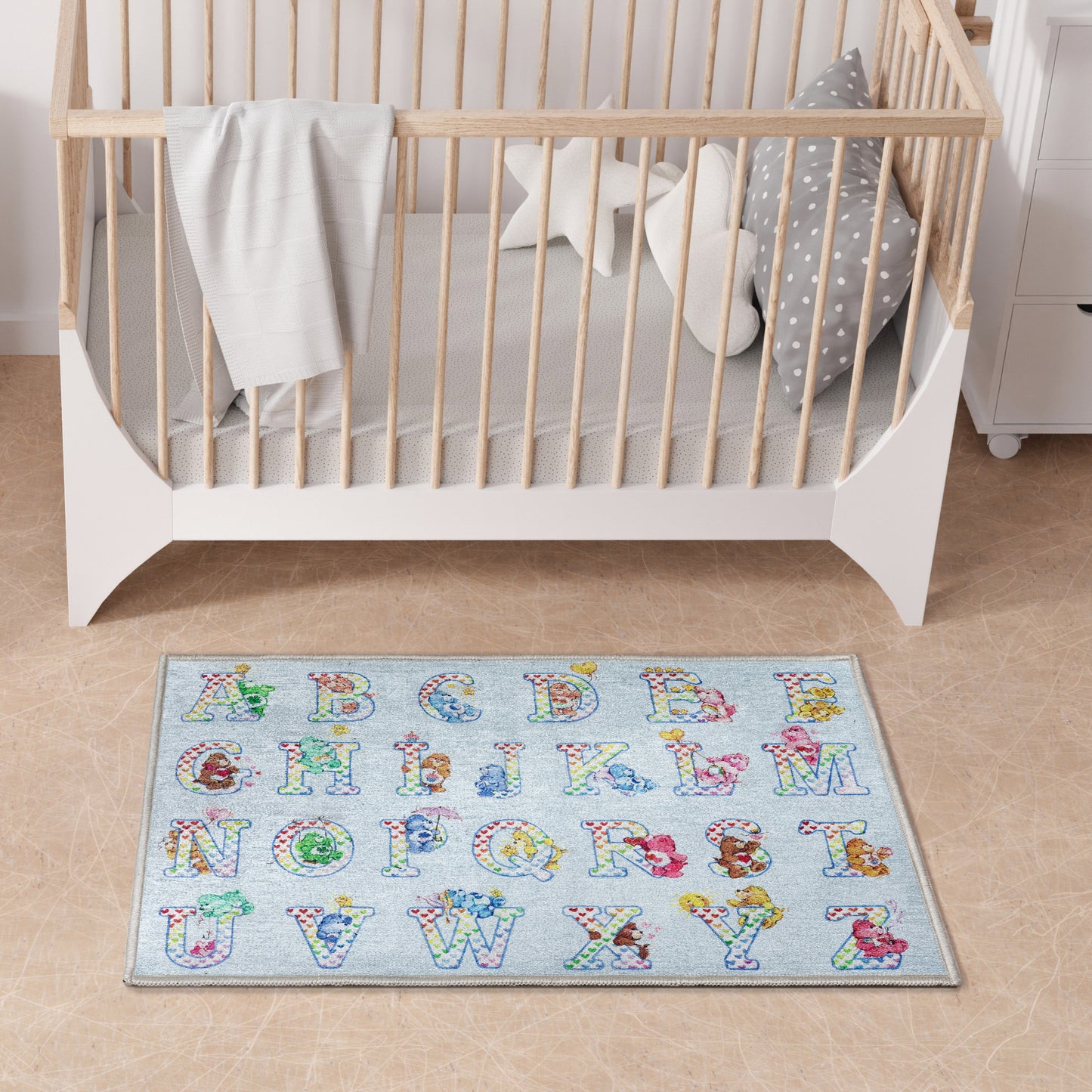 Care Bears Alphabet Baby Multi Rug CRB-07A