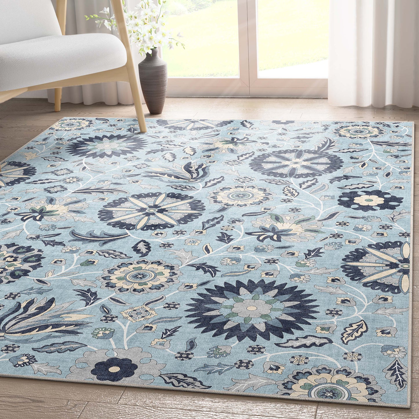 Kings Court Charlotte Light Blue Rug IP-KC-182