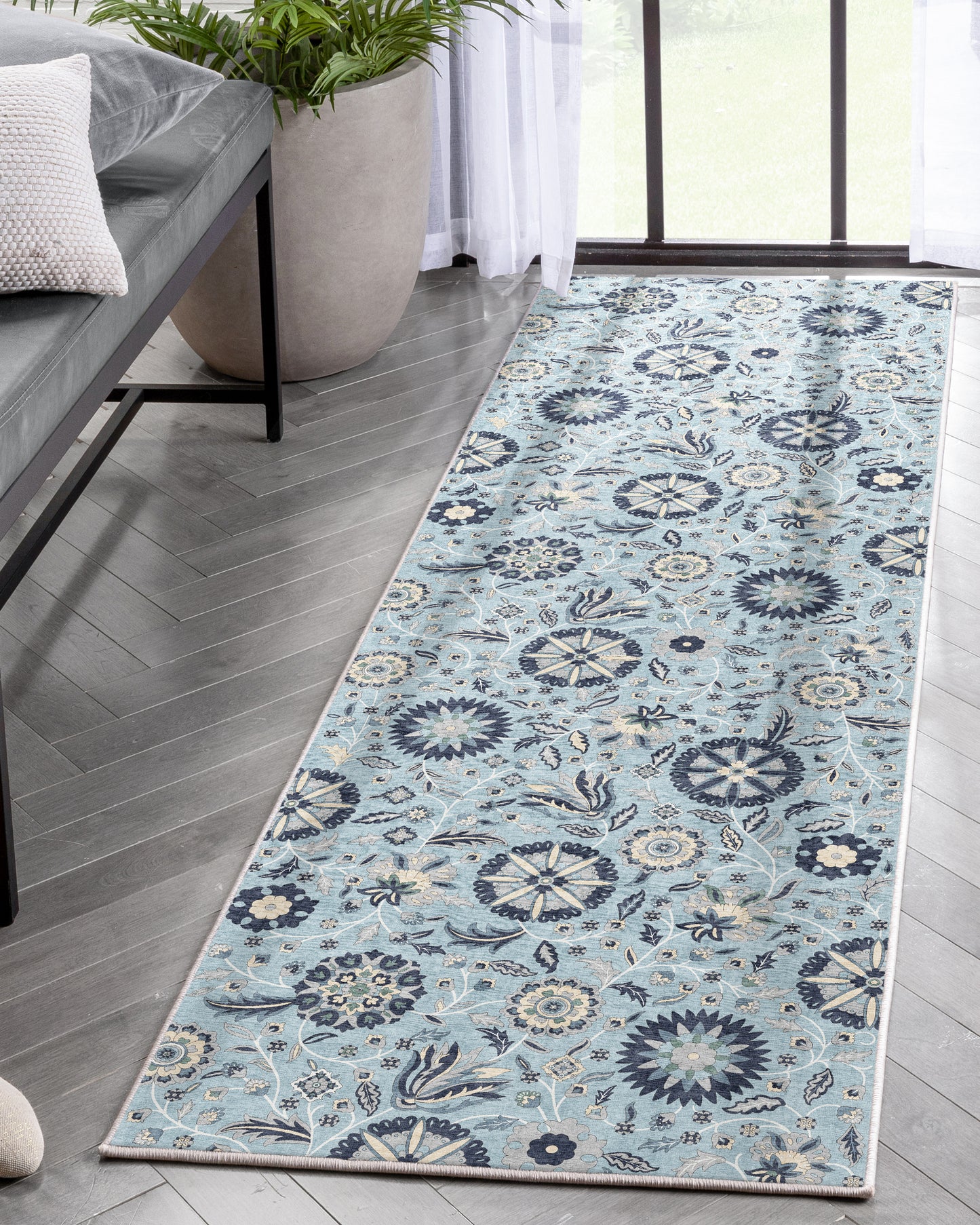 Kings Court Charlotte Light Blue Rug IP-KC-182