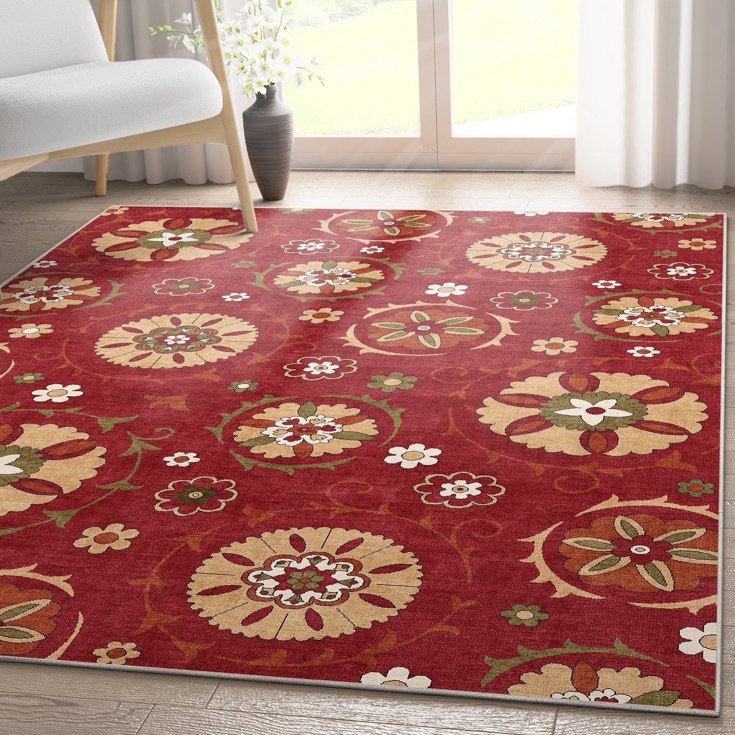 Kings Court Beatrice Red Rug IP-KC-190
