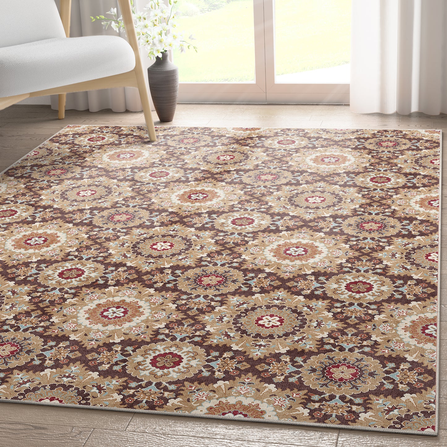 Kings Court Victoria Brown Rug IP-KC-212