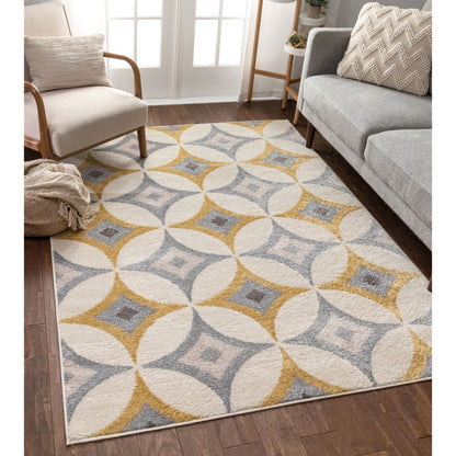 Perla Gold Modern Bohemian Rug MC-291