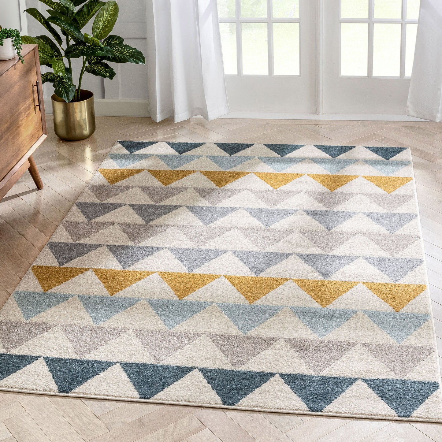 Nova Ivory Modern Scandinavian Rug MC-302