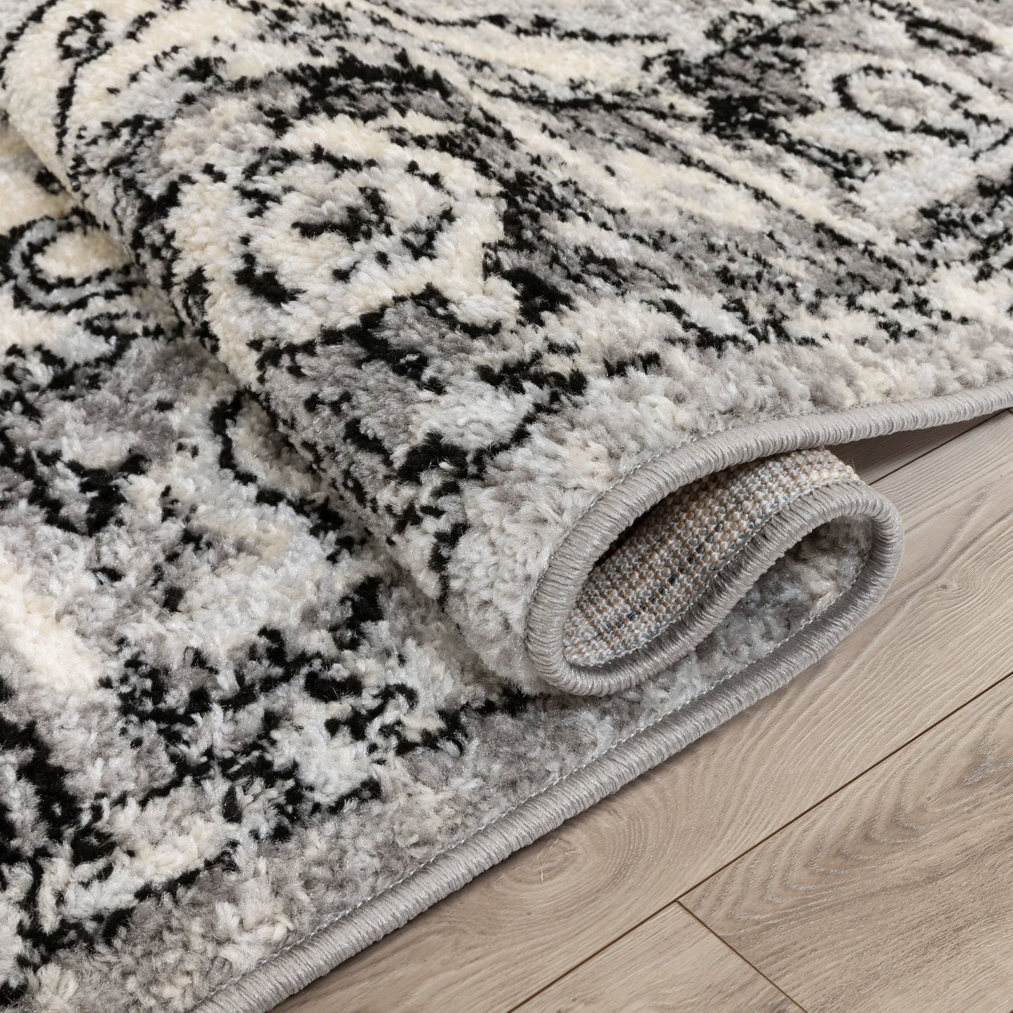 Mystic Arctic Bloom Ivory Grey Rug MC-502