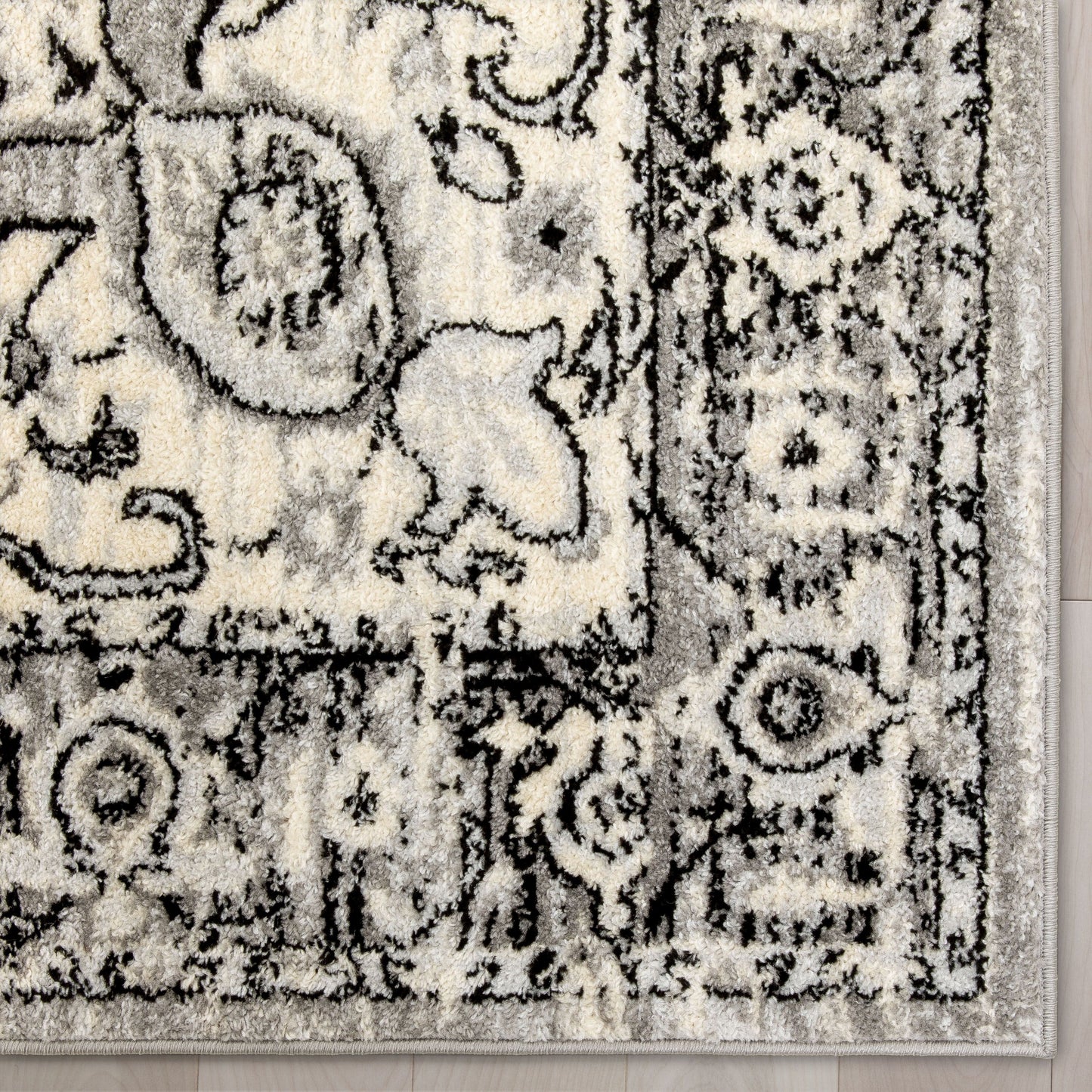 Mystic Arctic Bloom Ivory Grey Rug MC-502