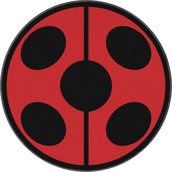Miraculous Ladybug Miraculous Ladybug Symbol Red Rug MLB-10A