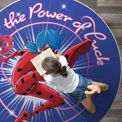 Miraculous Ladybug The Power of Luck Blue Rug MLB-12A