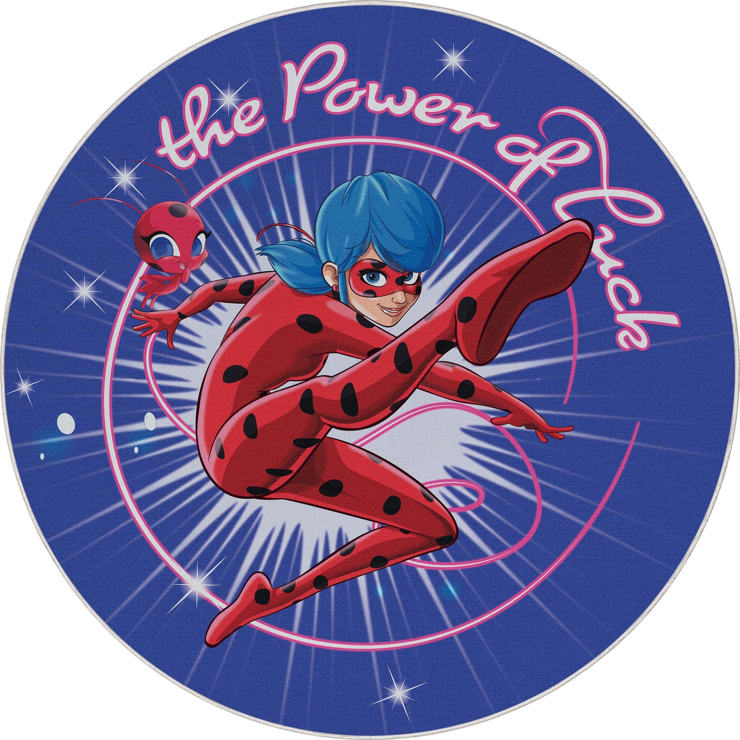 Miraculous Ladybug The Power of Luck Blue Rug MLB-12A