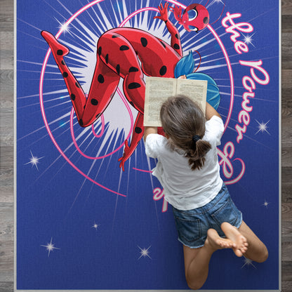 Miraculous Ladybug The Power of Luck Blue Rug MLB-12A