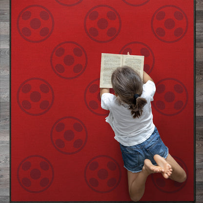 Miraculous Ladybug large Ladybug Repeat Red Rug MLB-17A