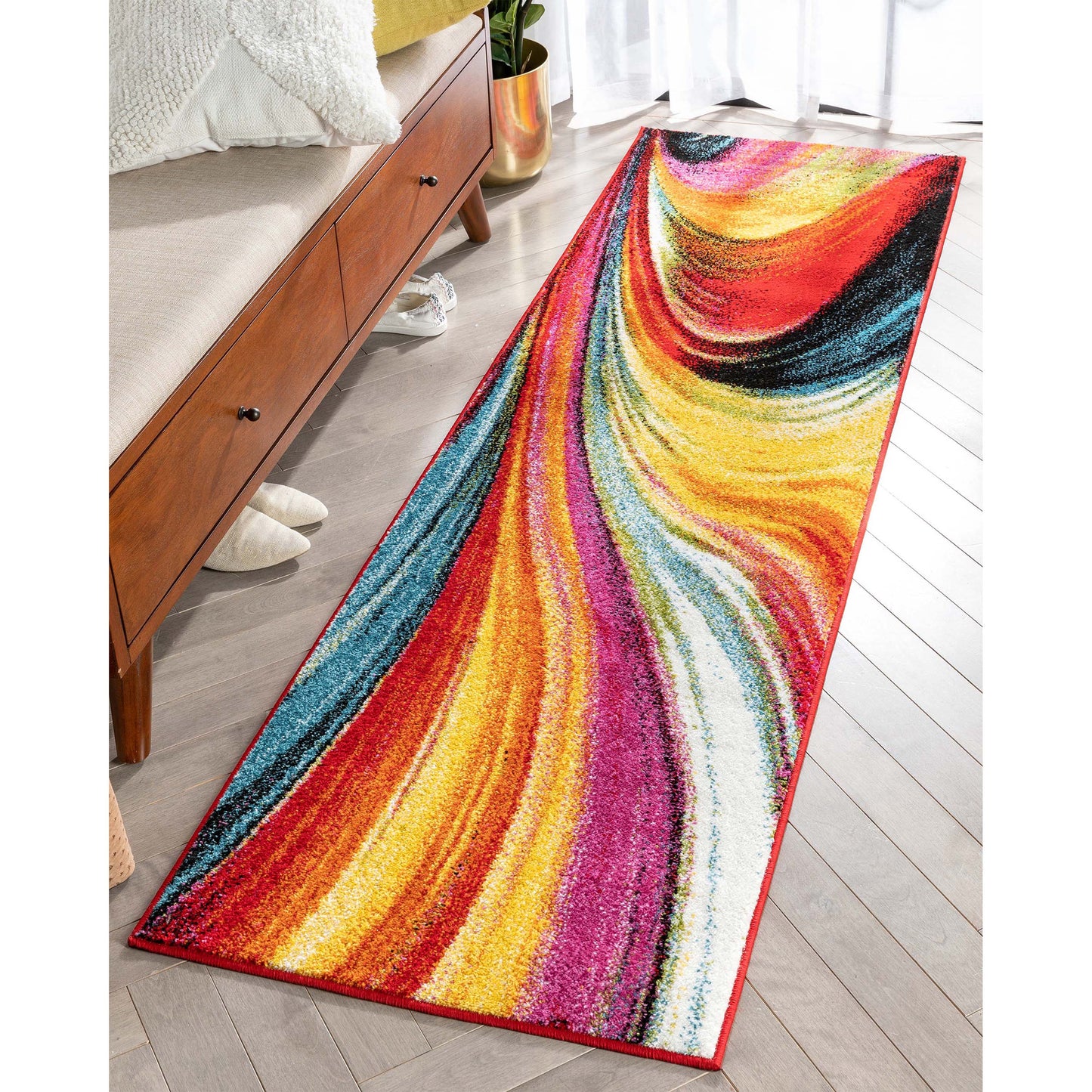 Pleasure Multi Modern Bright Rug VI41