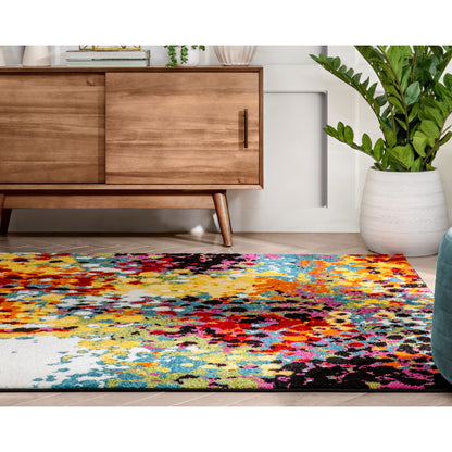 Partridge Multi Modern Bright Abstract Rug VI11