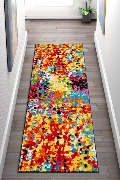 Partridge Multi Modern Bright Abstract Rug VI11