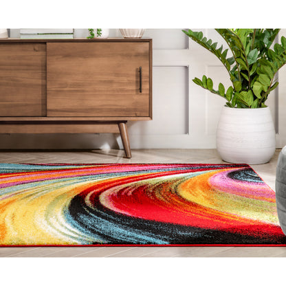 Pleasure Multi Modern Bright Rug VI41