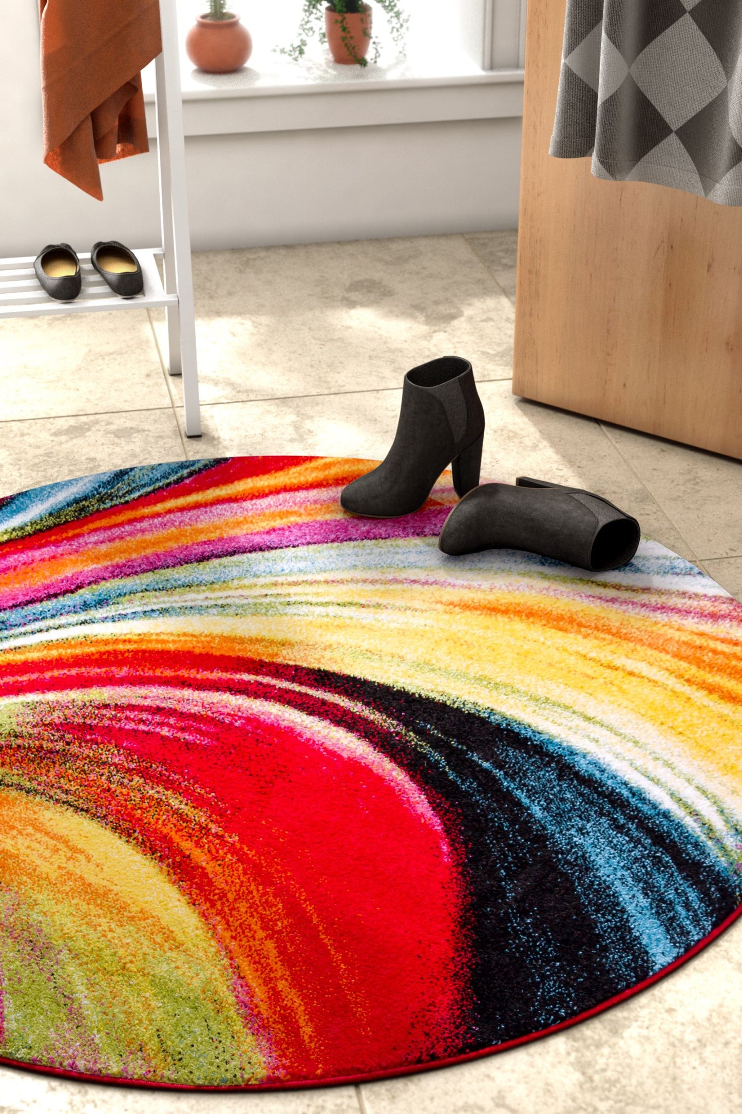 Pleasure Multi Modern Bright Rug VI41