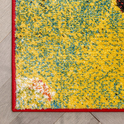 Brilliant Multi Modern Bright Rug VI81