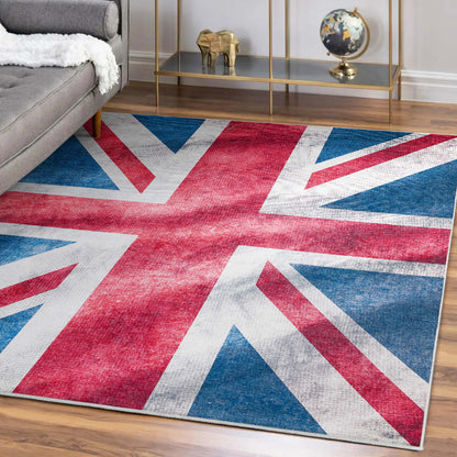 Apollo British Flag Red Blue White Rug W-AP-17A