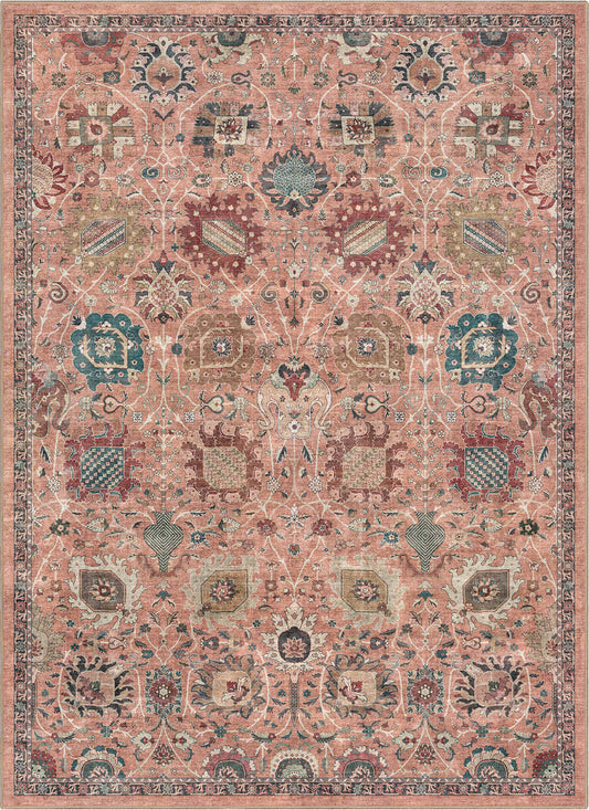 Apollo Vienna Coral Flat-Weave Rug W-AP-71A