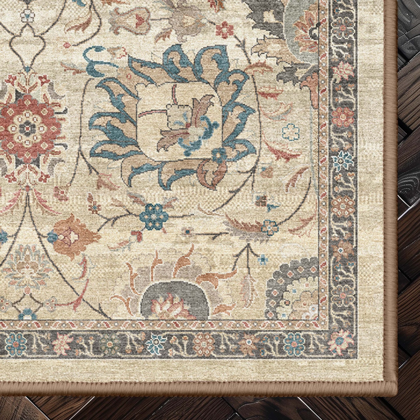 Apollo Agra Beige Flat-Weave Rug W-AP-71D