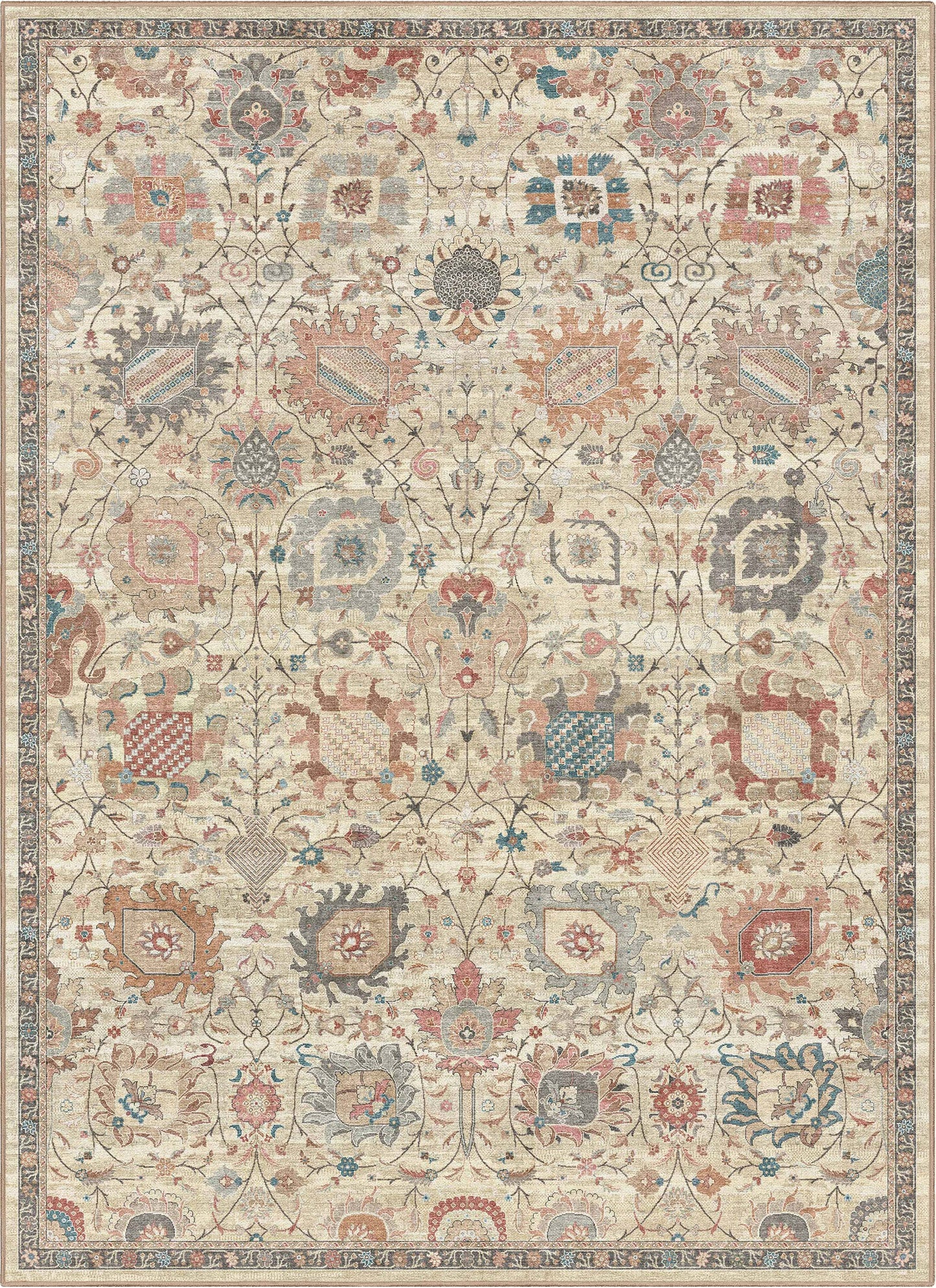 Apollo Agra Beige Flat-Weave Rug W-AP-71D