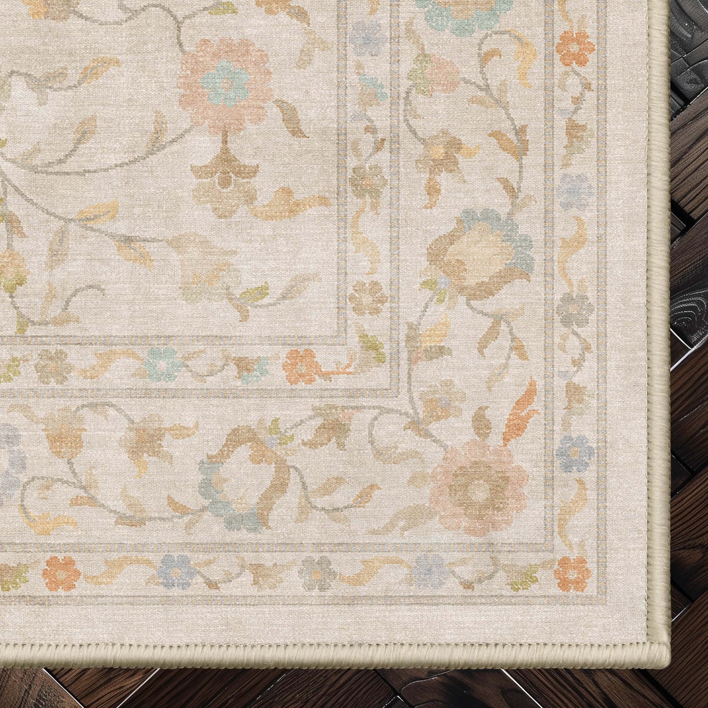 Apollo Yazd Beige Flat-Weave Rug W-AP-74A