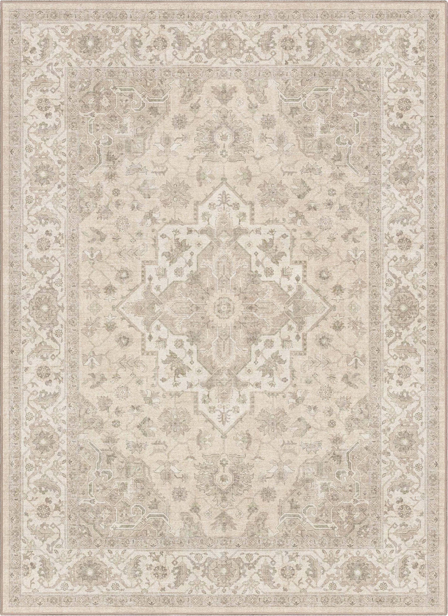 Apollo Cedar Beige Green Flat-Weave Rug W-APE-05G