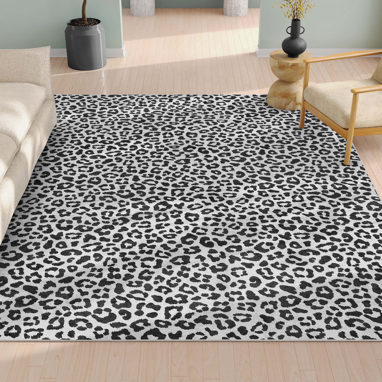 Animal Prints Leopard Gray Rug W-APT-02A