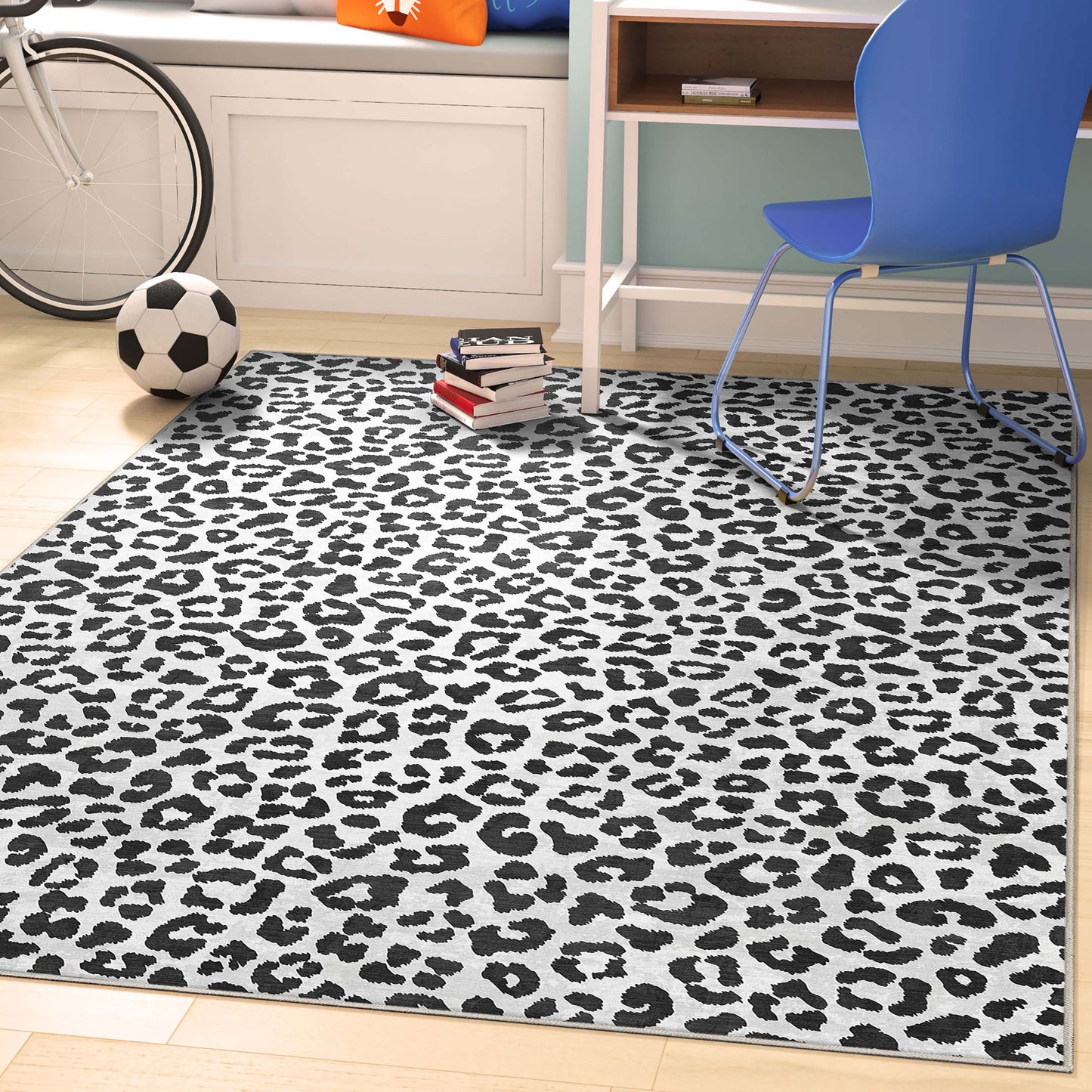 Animal Prints Leopard Gray Rug W-APT-02A