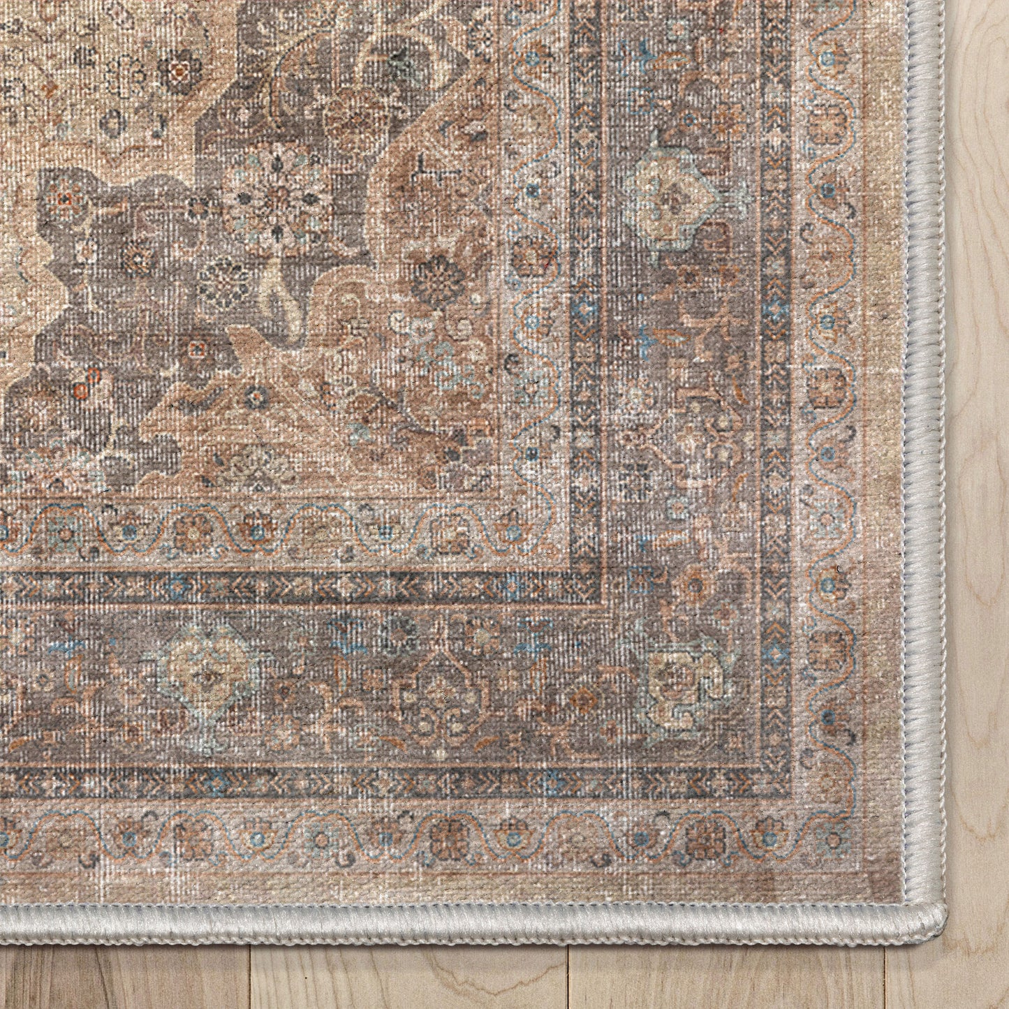 Asha Lilith Beige Brown Rug W-AS-06A