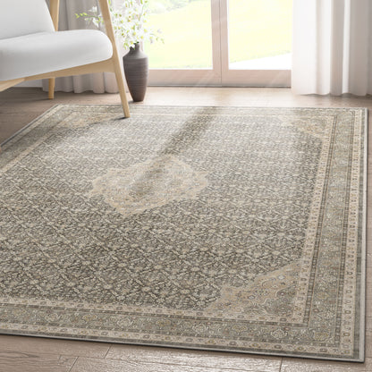 Asha Lilith Grey Beige Rug W-AS-06B