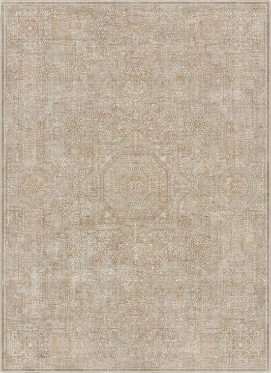 Asha Amman Beige Mink Flat-Weave Rug W-AS-11B