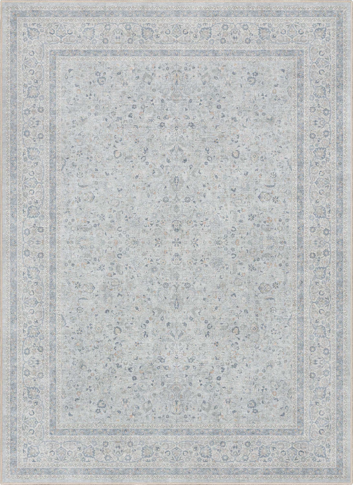 Asha Beirut Blue Flat-Weave Rug W-AS-14B