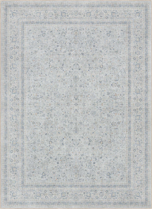 Asha Beirut Blue Flat-Weave Rug W-AS-14B