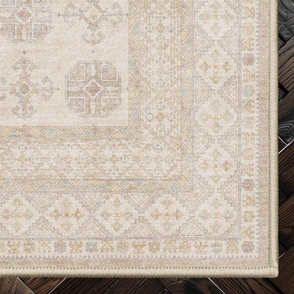 Asha Vienna Beige Flat-Weave Rug W-AS-21A