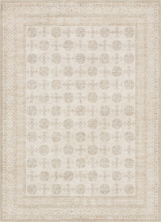 Asha Vienna Beige Flat-Weave Rug W-AS-21A