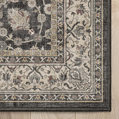 Asha Rome Black Rug W-AS-22E