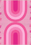 Apollo Rainbow Pink Rainbow Rug W-GEO-08A