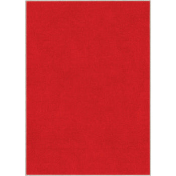Plain Solid Red Rug W-PL-09E
