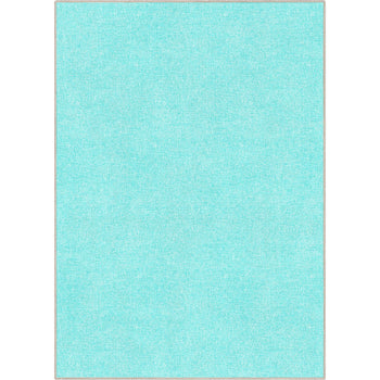 Plain Solid Turquoise Rug W-PL-10A