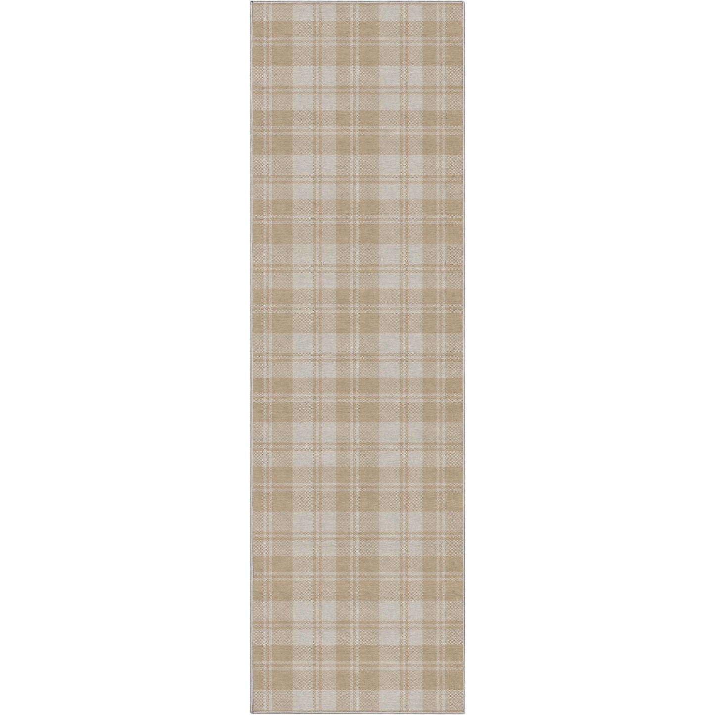 Apollo Plaid Beige Brown Rug W-PLD-01F