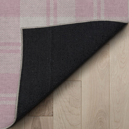 Apollo Plaid Pink Rug W-PLD-01G