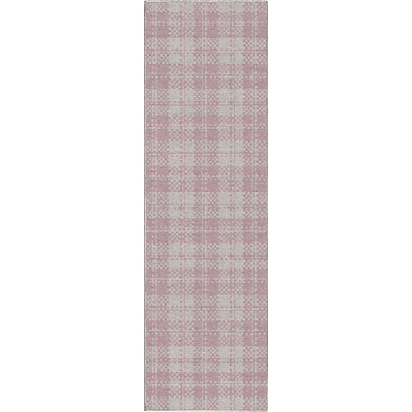 Apollo Plaid Pink Rug W-PLD-01G